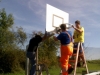Aufbau Basketballkorb 2014
